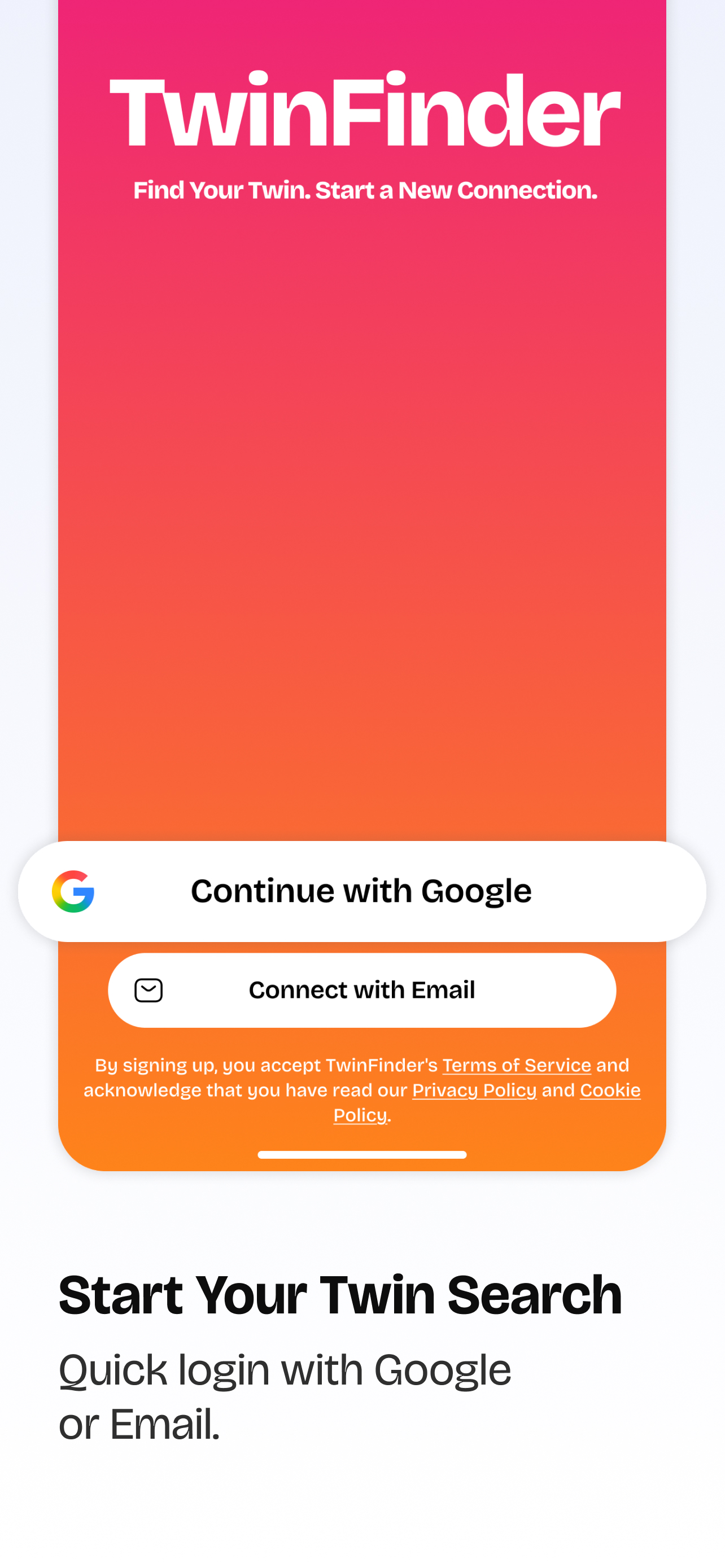 TwinFinder Easy Login
