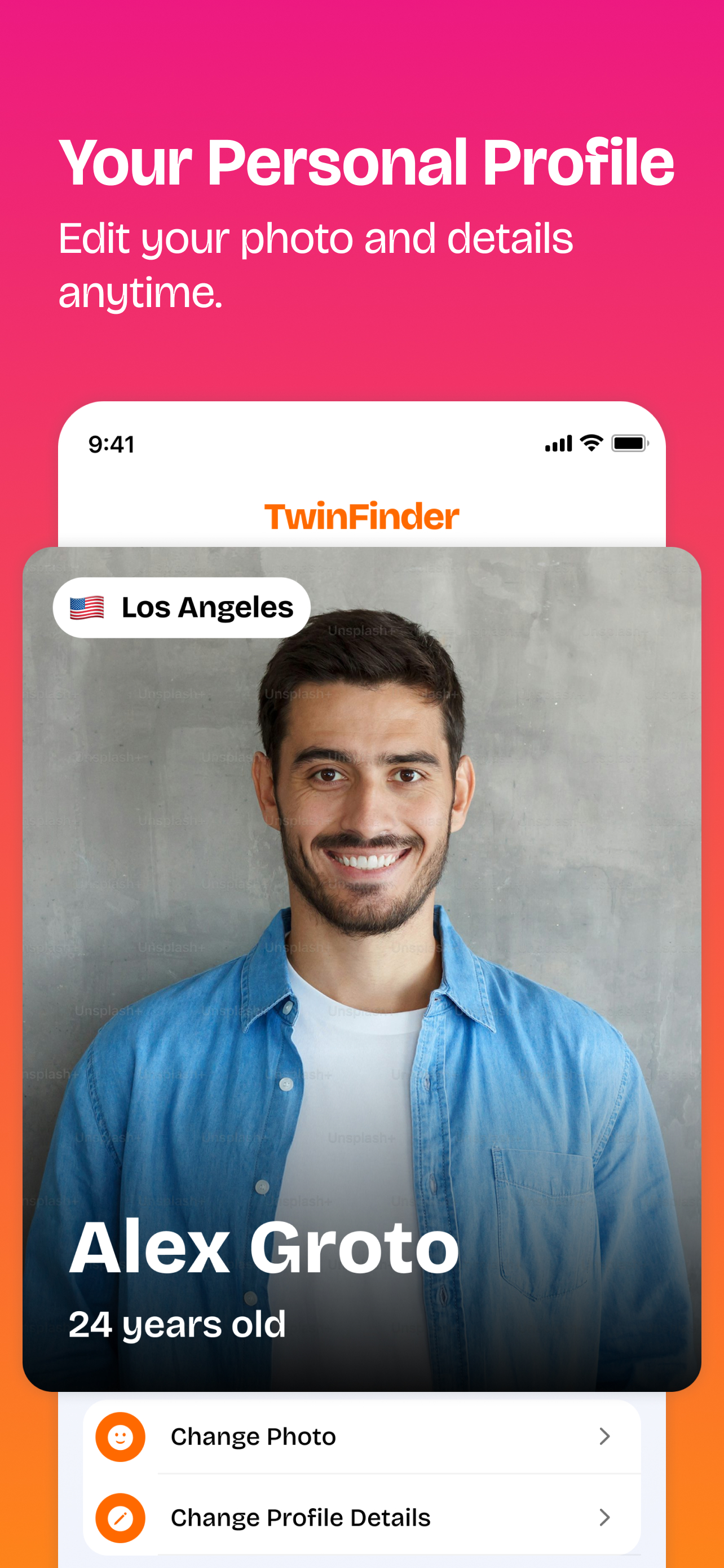 TwinFinder Profile Setup